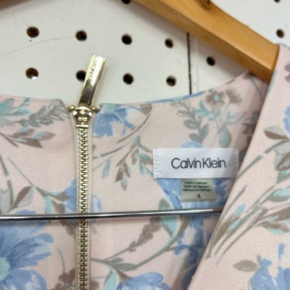 Calvin Klein In Light Pink Floral Dress - Picture 6 of 6
